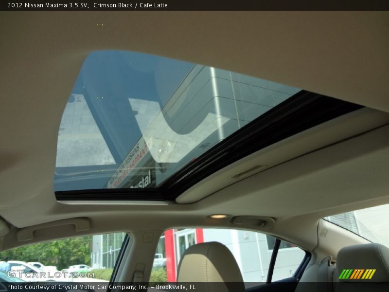 Crimson Black / Cafe Latte 2012 Nissan Maxima 3.5 SV