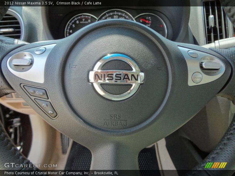 Crimson Black / Cafe Latte 2012 Nissan Maxima 3.5 SV