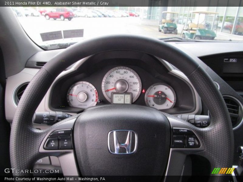 Alabaster Silver Metallic / Gray 2011 Honda Pilot EX 4WD