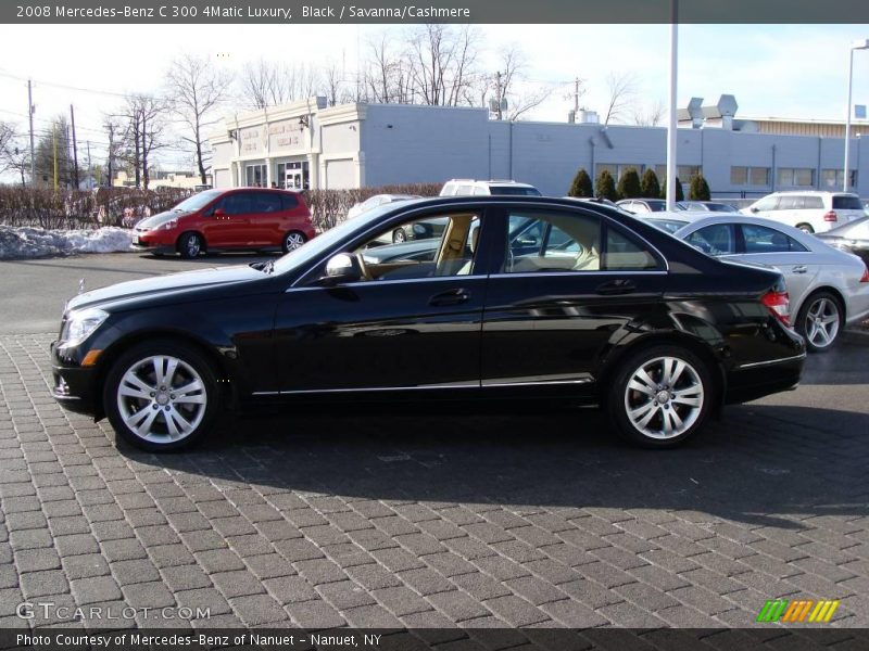 Black / Savanna/Cashmere 2008 Mercedes-Benz C 300 4Matic Luxury