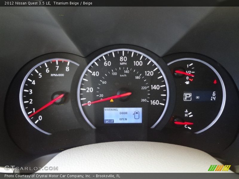 Titanium Beige / Beige 2012 Nissan Quest 3.5 LE