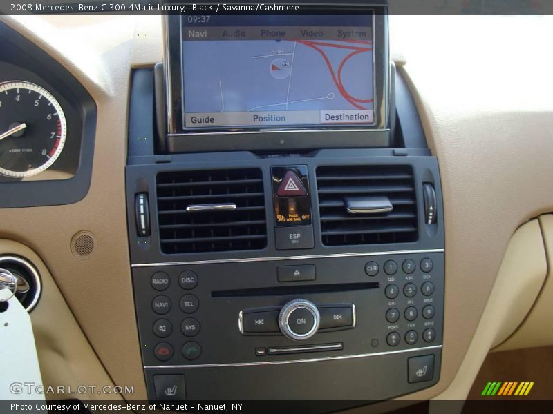 Black / Savanna/Cashmere 2008 Mercedes-Benz C 300 4Matic Luxury