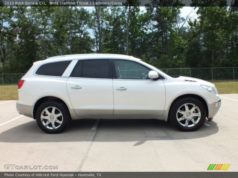 White Diamond Tricoat / Cashmere/Cocoa 2010 Buick Enclave CXL