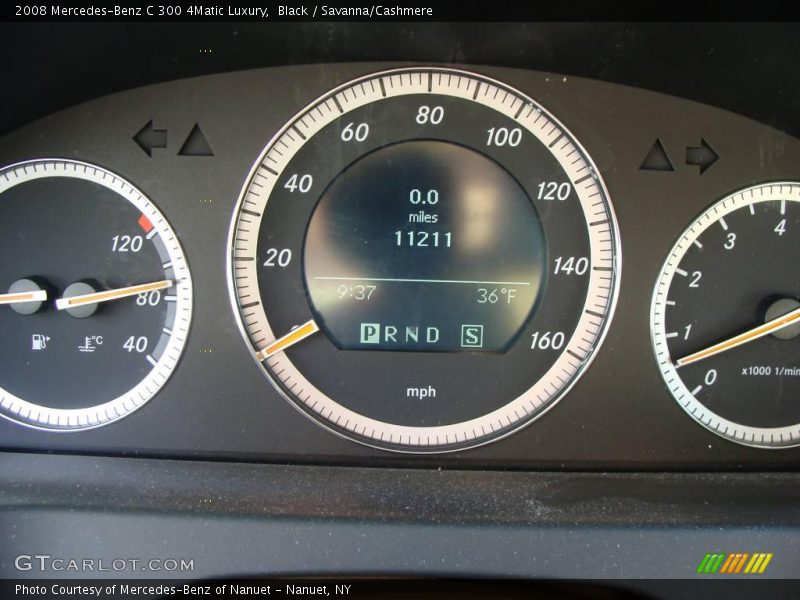 Black / Savanna/Cashmere 2008 Mercedes-Benz C 300 4Matic Luxury