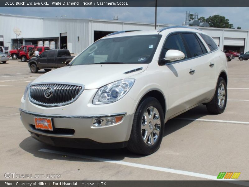 White Diamond Tricoat / Cashmere/Cocoa 2010 Buick Enclave CXL