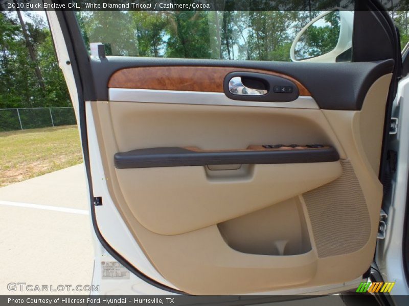 White Diamond Tricoat / Cashmere/Cocoa 2010 Buick Enclave CXL