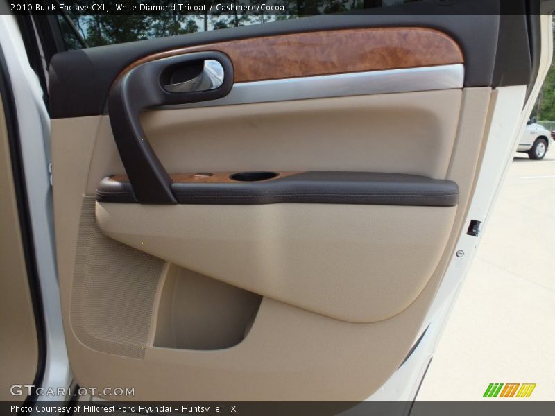 White Diamond Tricoat / Cashmere/Cocoa 2010 Buick Enclave CXL