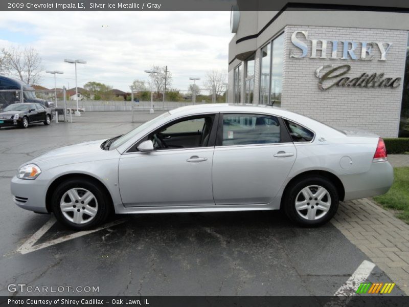Silver Ice Metallic / Gray 2009 Chevrolet Impala LS