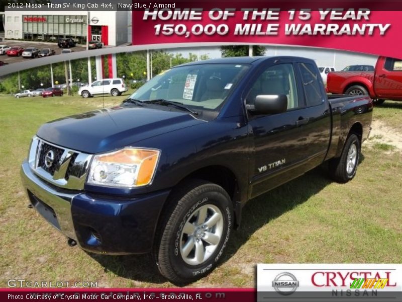 Navy Blue / Almond 2012 Nissan Titan SV King Cab 4x4