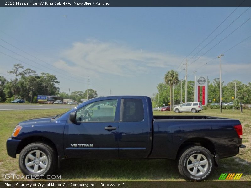 Navy Blue / Almond 2012 Nissan Titan SV King Cab 4x4