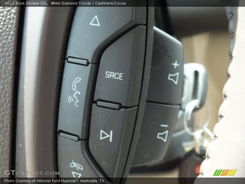 White Diamond Tricoat / Cashmere/Cocoa 2010 Buick Enclave CXL