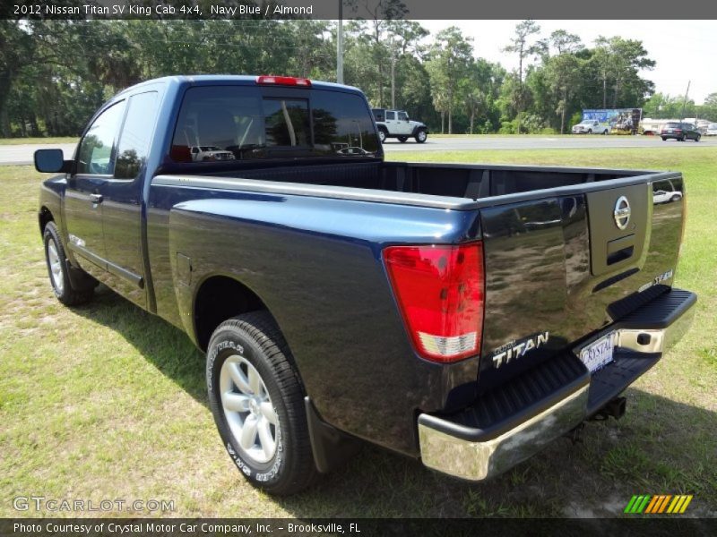 Navy Blue / Almond 2012 Nissan Titan SV King Cab 4x4