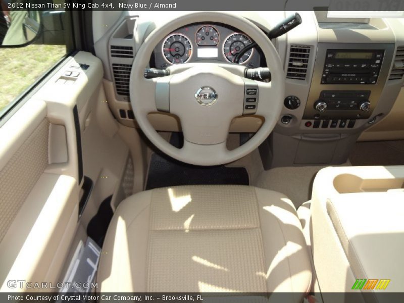 Navy Blue / Almond 2012 Nissan Titan SV King Cab 4x4