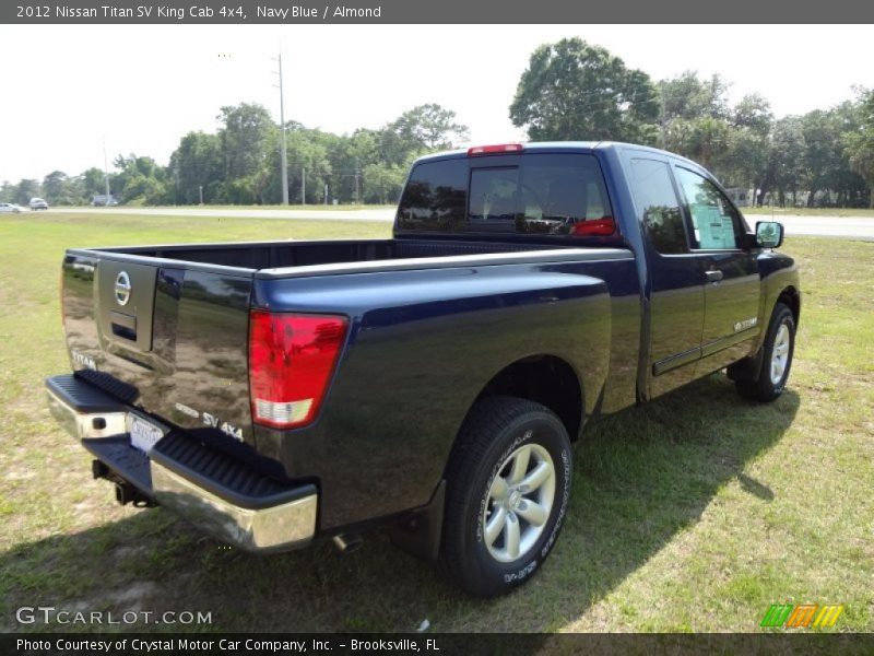 Navy Blue / Almond 2012 Nissan Titan SV King Cab 4x4