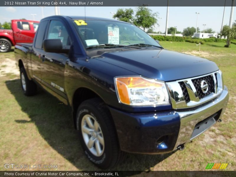 Navy Blue / Almond 2012 Nissan Titan SV King Cab 4x4