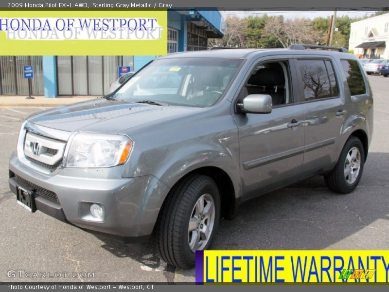 Sterling Gray Metallic / Gray 2009 Honda Pilot EX-L 4WD