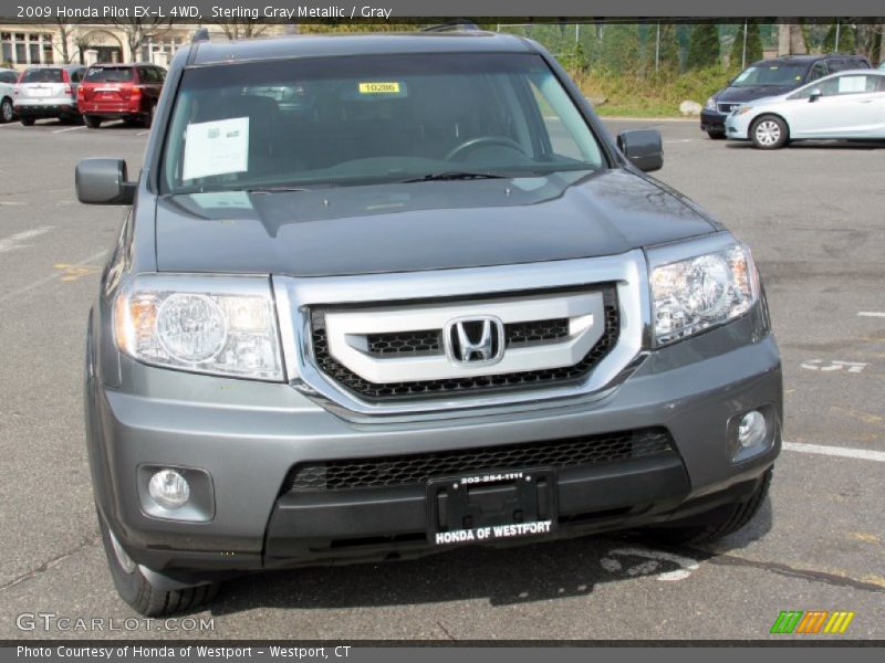 Sterling Gray Metallic / Gray 2009 Honda Pilot EX-L 4WD