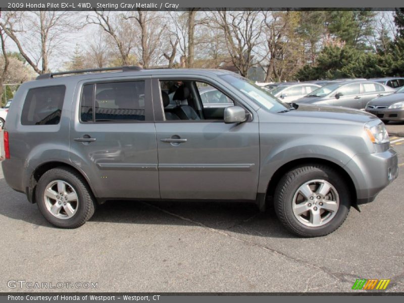 Sterling Gray Metallic / Gray 2009 Honda Pilot EX-L 4WD
