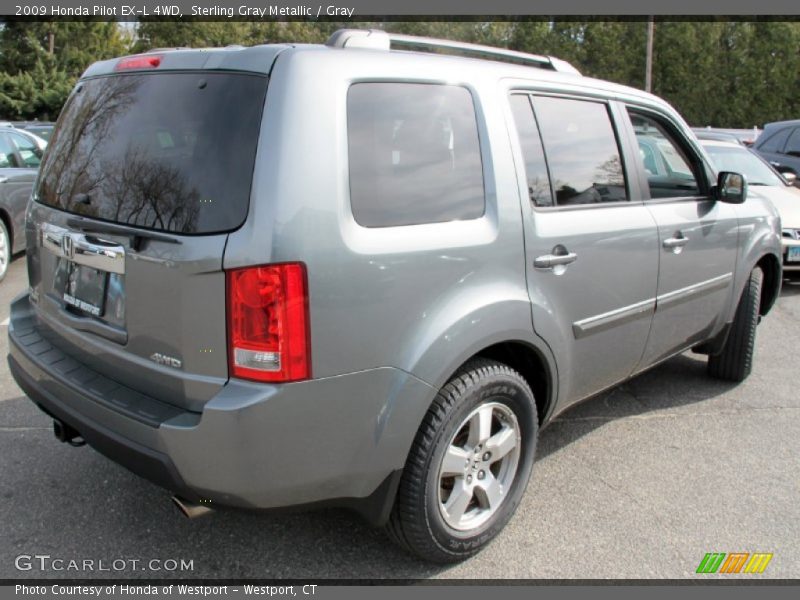 Sterling Gray Metallic / Gray 2009 Honda Pilot EX-L 4WD