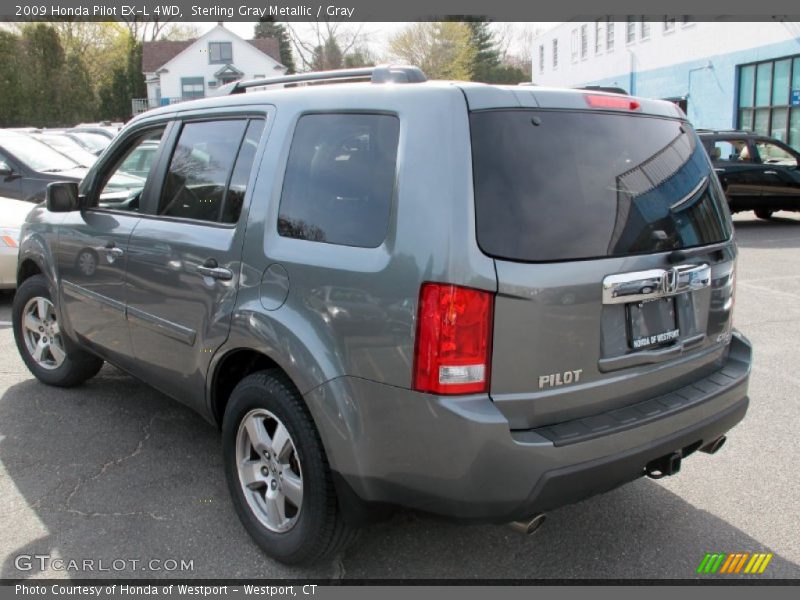 Sterling Gray Metallic / Gray 2009 Honda Pilot EX-L 4WD