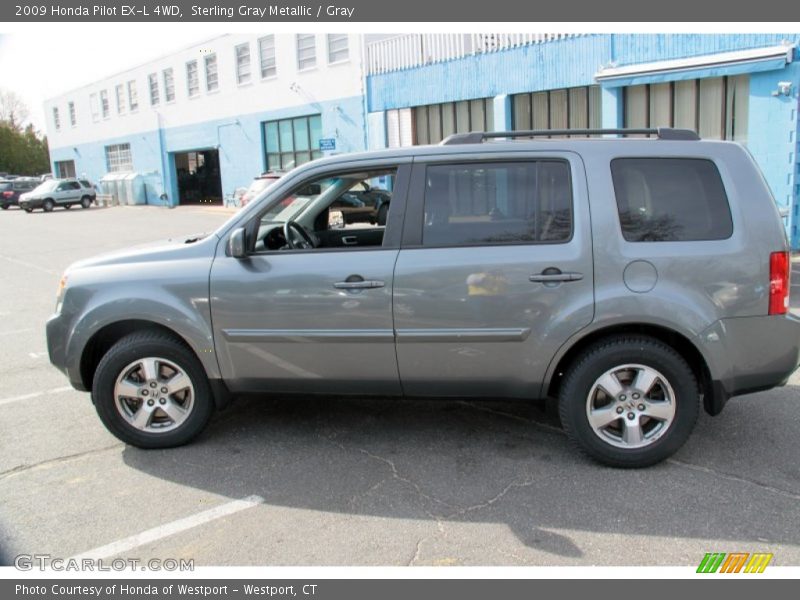 Sterling Gray Metallic / Gray 2009 Honda Pilot EX-L 4WD