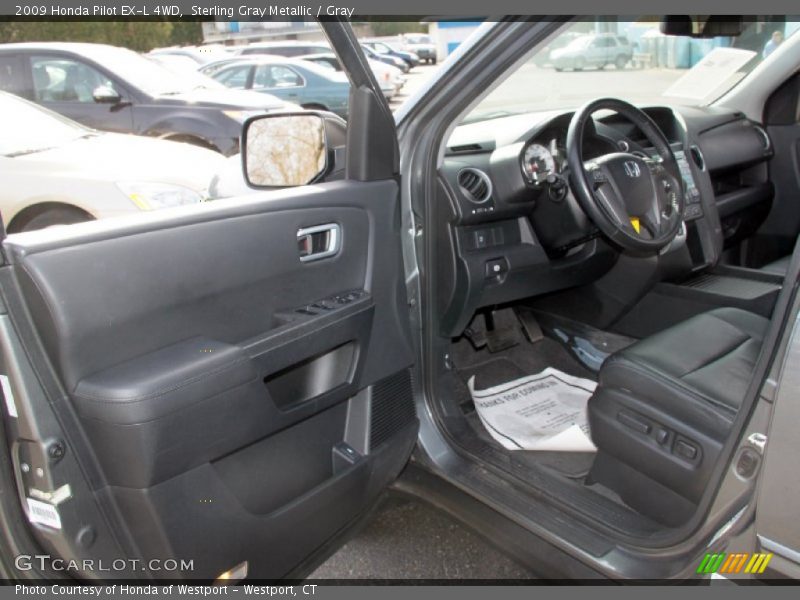 Sterling Gray Metallic / Gray 2009 Honda Pilot EX-L 4WD