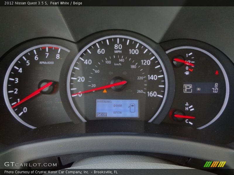 Pearl White / Beige 2012 Nissan Quest 3.5 S