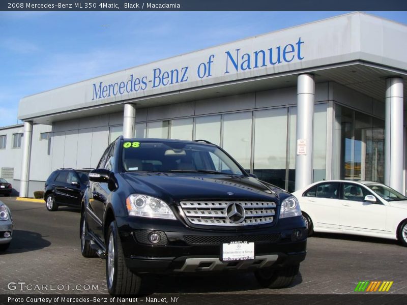 Black / Macadamia 2008 Mercedes-Benz ML 350 4Matic
