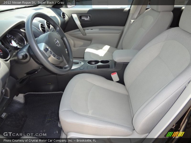 Super Black / Gray 2012 Nissan Rogue SV