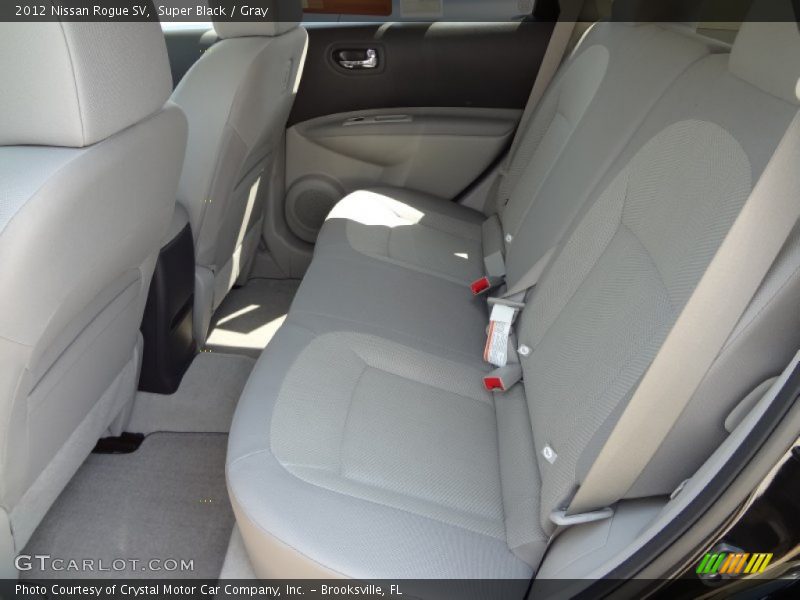 Super Black / Gray 2012 Nissan Rogue SV