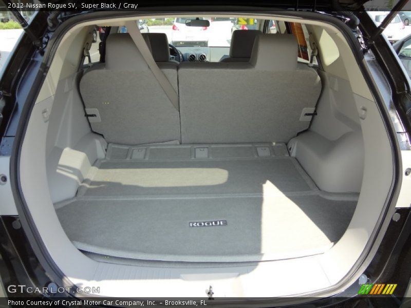 Super Black / Gray 2012 Nissan Rogue SV