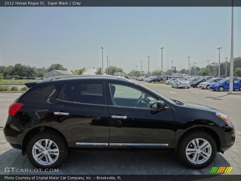 Super Black / Gray 2012 Nissan Rogue SV