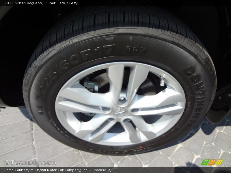 Super Black / Gray 2012 Nissan Rogue SV