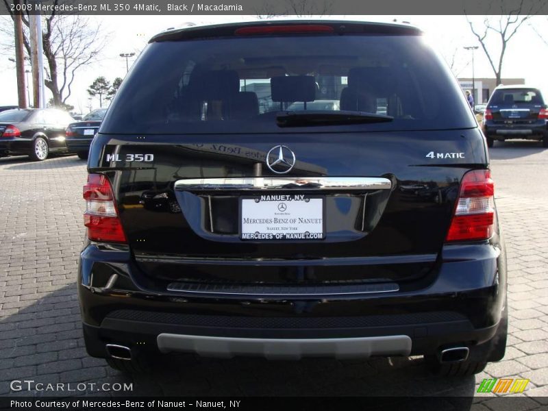 Black / Macadamia 2008 Mercedes-Benz ML 350 4Matic