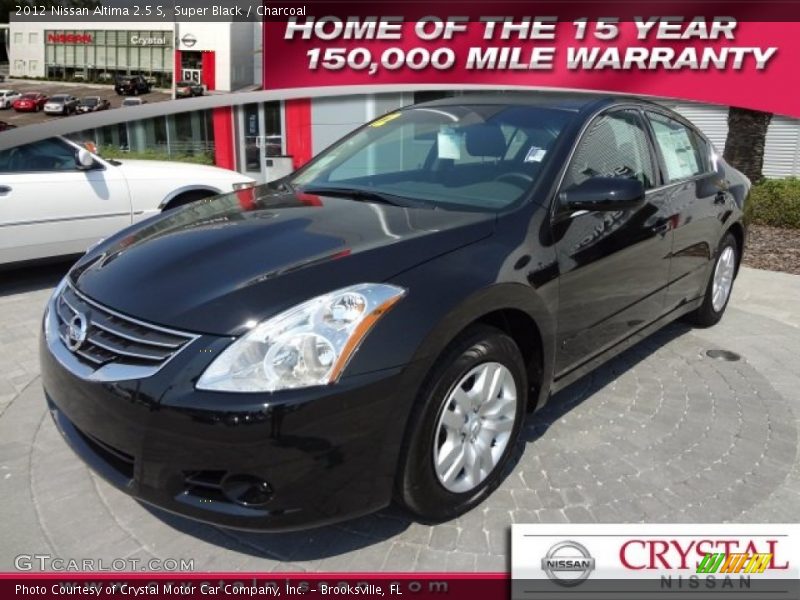 Super Black / Charcoal 2012 Nissan Altima 2.5 S