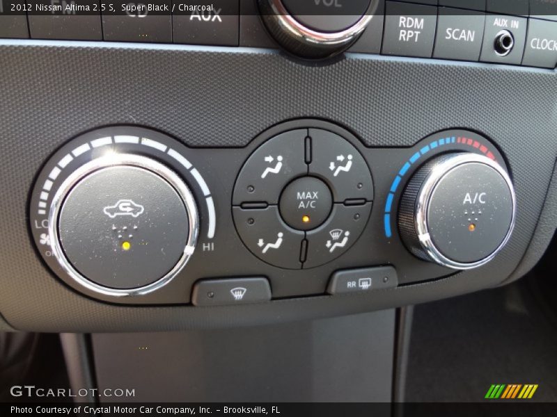 Super Black / Charcoal 2012 Nissan Altima 2.5 S