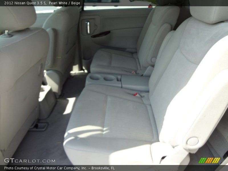 Pearl White / Beige 2012 Nissan Quest 3.5 S