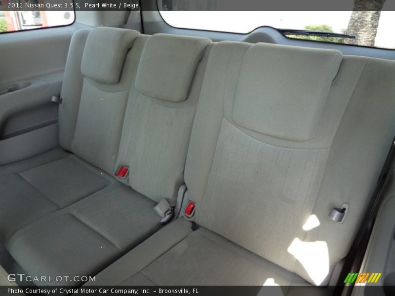 Pearl White / Beige 2012 Nissan Quest 3.5 S