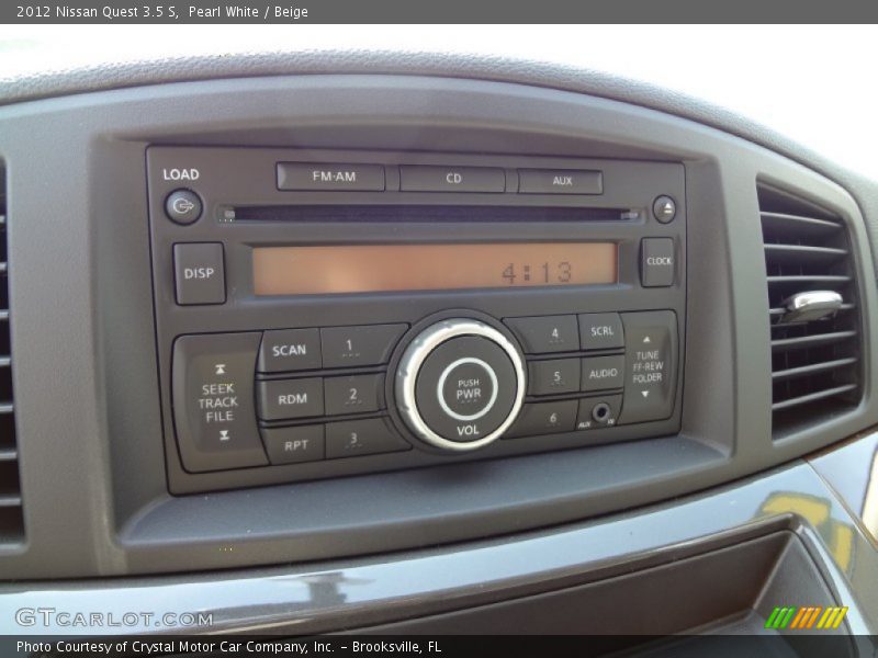 Pearl White / Beige 2012 Nissan Quest 3.5 S