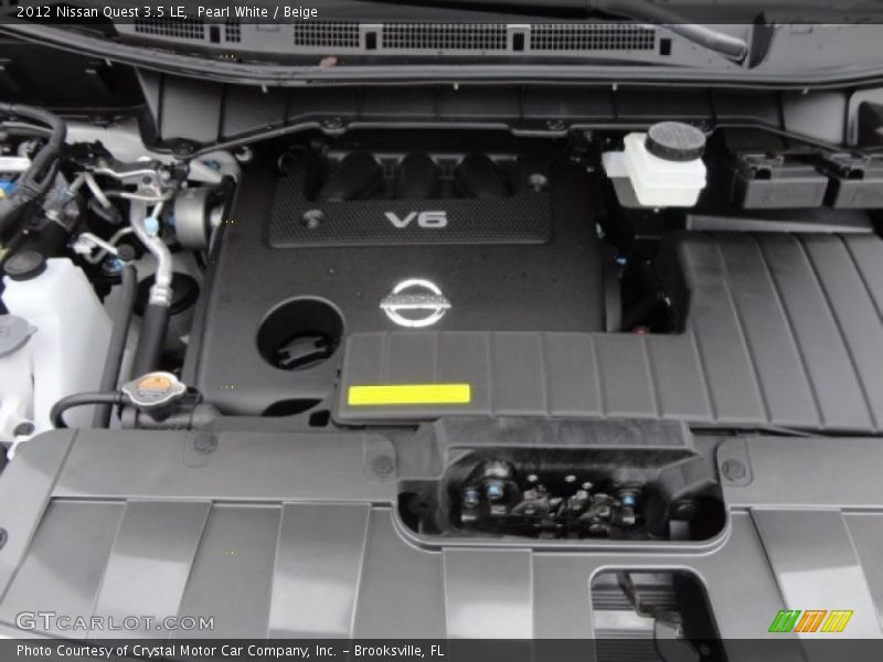 Pearl White / Beige 2012 Nissan Quest 3.5 LE