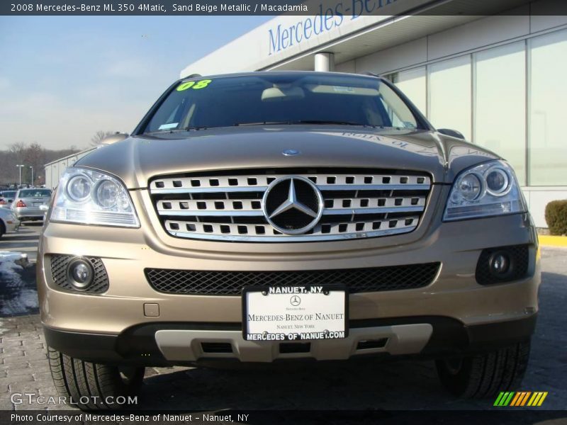 Sand Beige Metallic / Macadamia 2008 Mercedes-Benz ML 350 4Matic