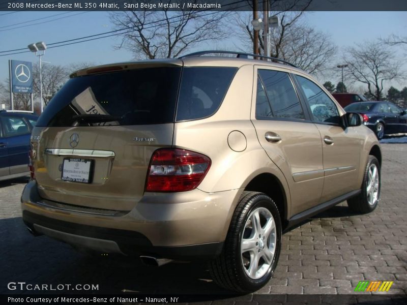 Sand Beige Metallic / Macadamia 2008 Mercedes-Benz ML 350 4Matic
