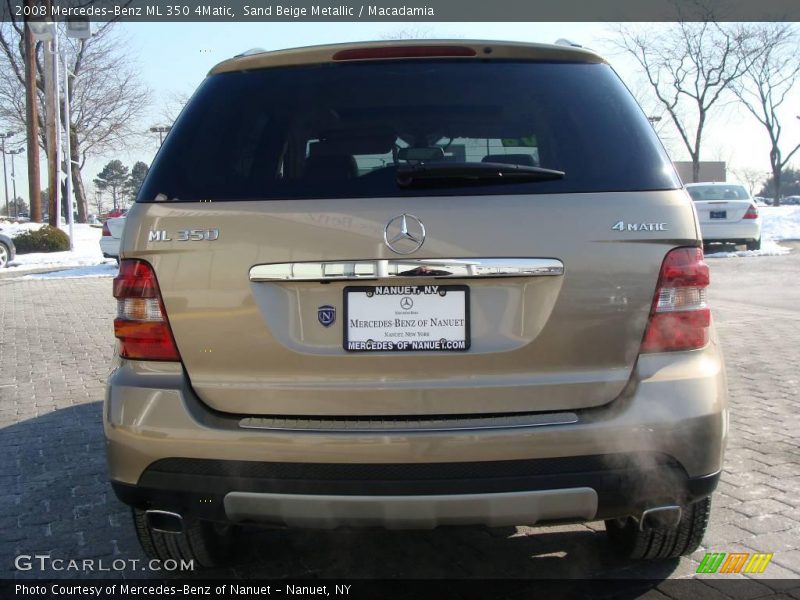 Sand Beige Metallic / Macadamia 2008 Mercedes-Benz ML 350 4Matic