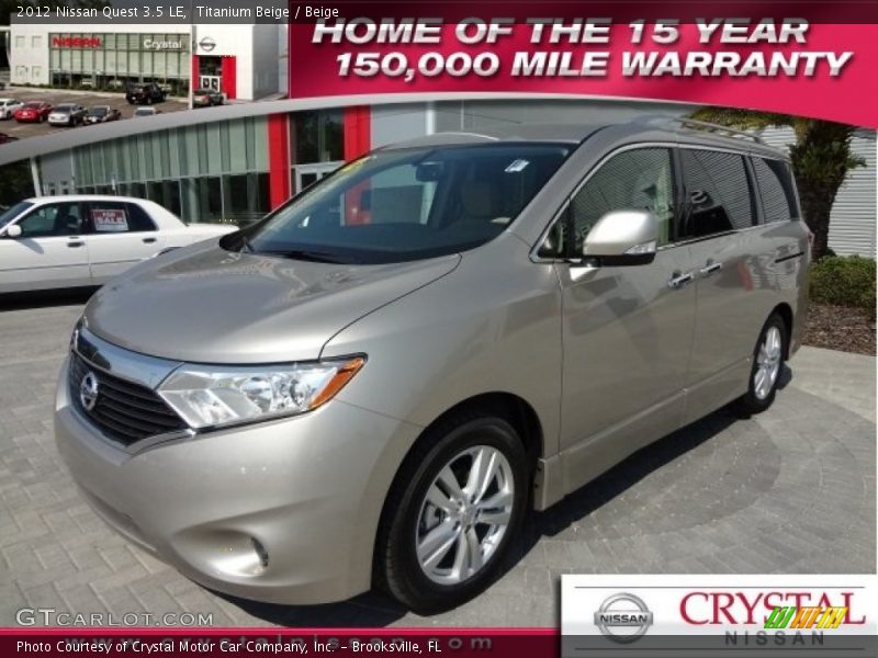 Titanium Beige / Beige 2012 Nissan Quest 3.5 LE