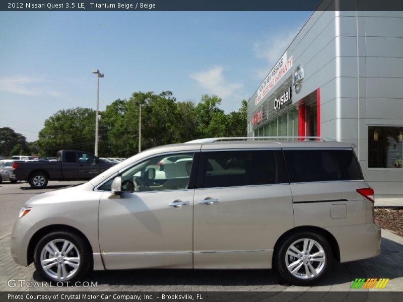 Titanium Beige / Beige 2012 Nissan Quest 3.5 LE