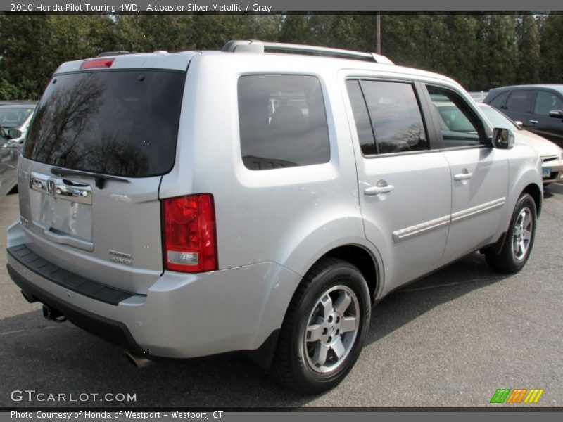 Alabaster Silver Metallic / Gray 2010 Honda Pilot Touring 4WD