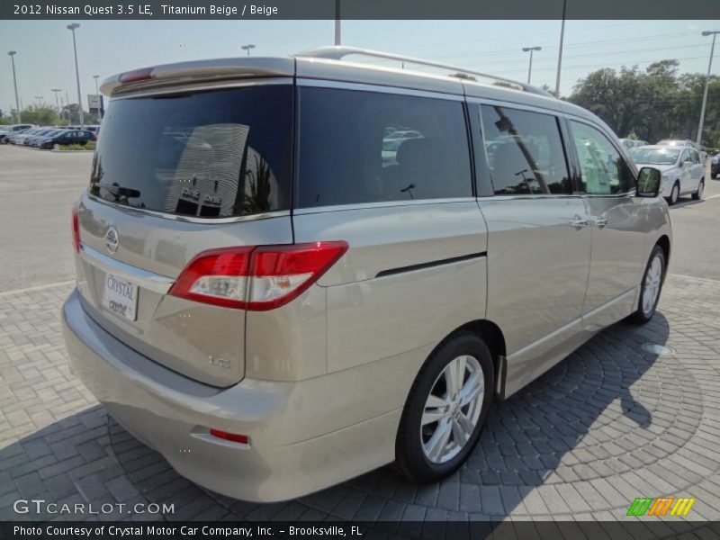  2012 Quest 3.5 LE Titanium Beige