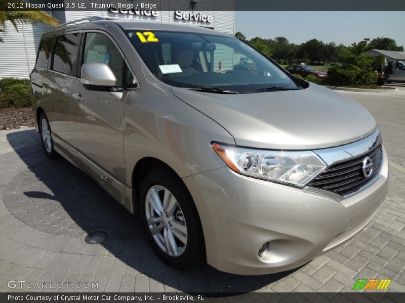 Front 3/4 View of 2012 Quest 3.5 LE