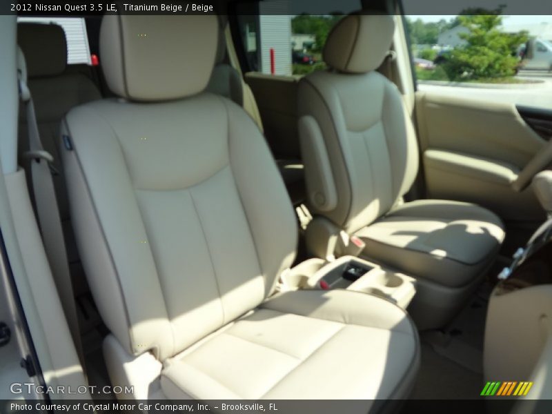 Titanium Beige / Beige 2012 Nissan Quest 3.5 LE