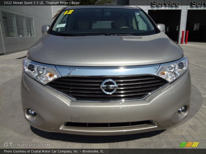 Titanium Beige / Beige 2012 Nissan Quest 3.5 LE